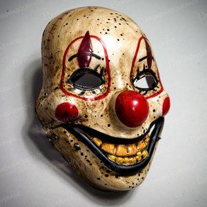 Halloween Scary Horns Devil Full Face Costume Mask